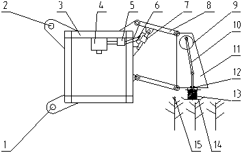 Cotton topping device and method for inhibiting cotton leaves from being damaged
