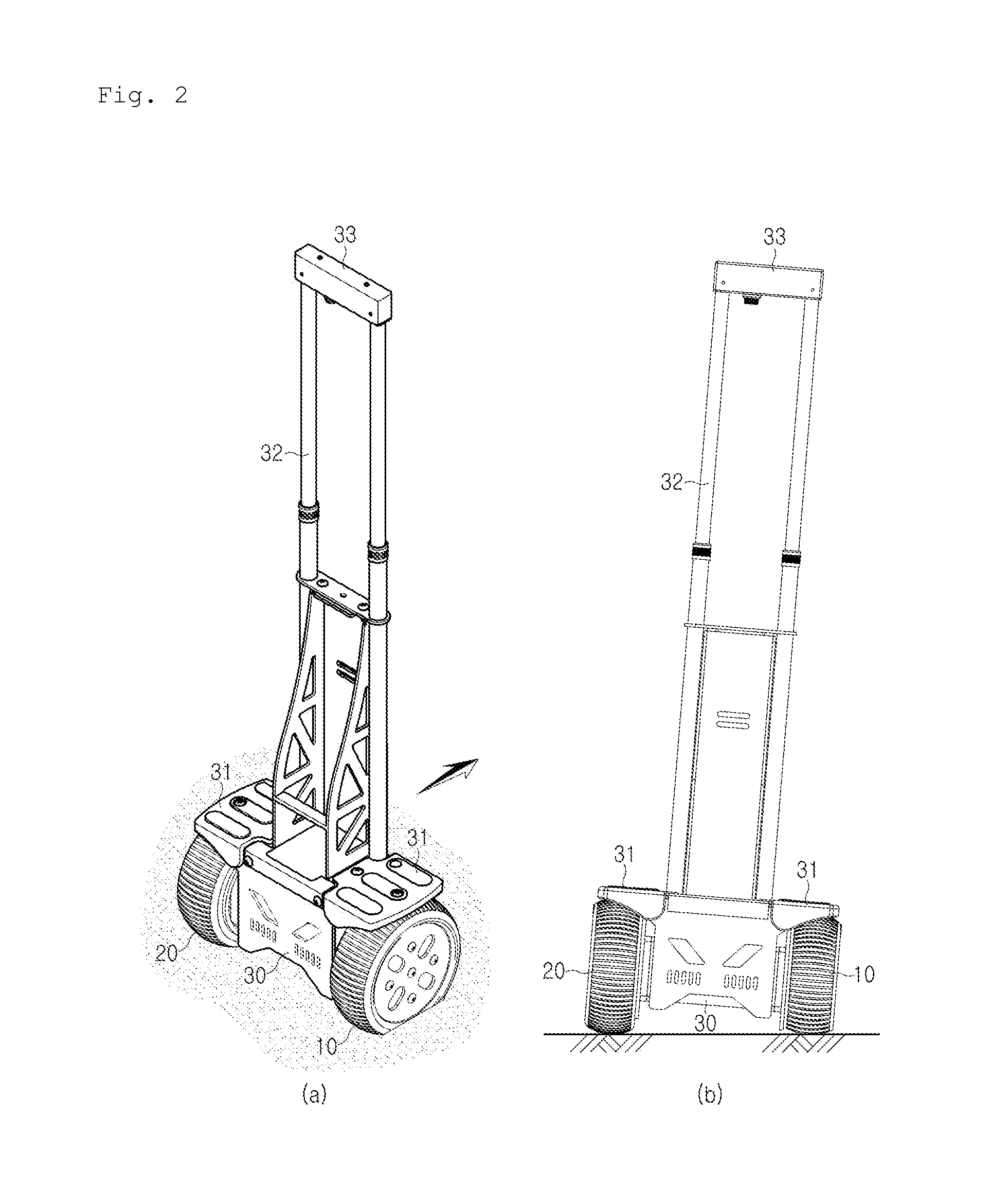 Method for driving two-wheel self-balancing scooter to maintain straight drivability at occurrence of external force