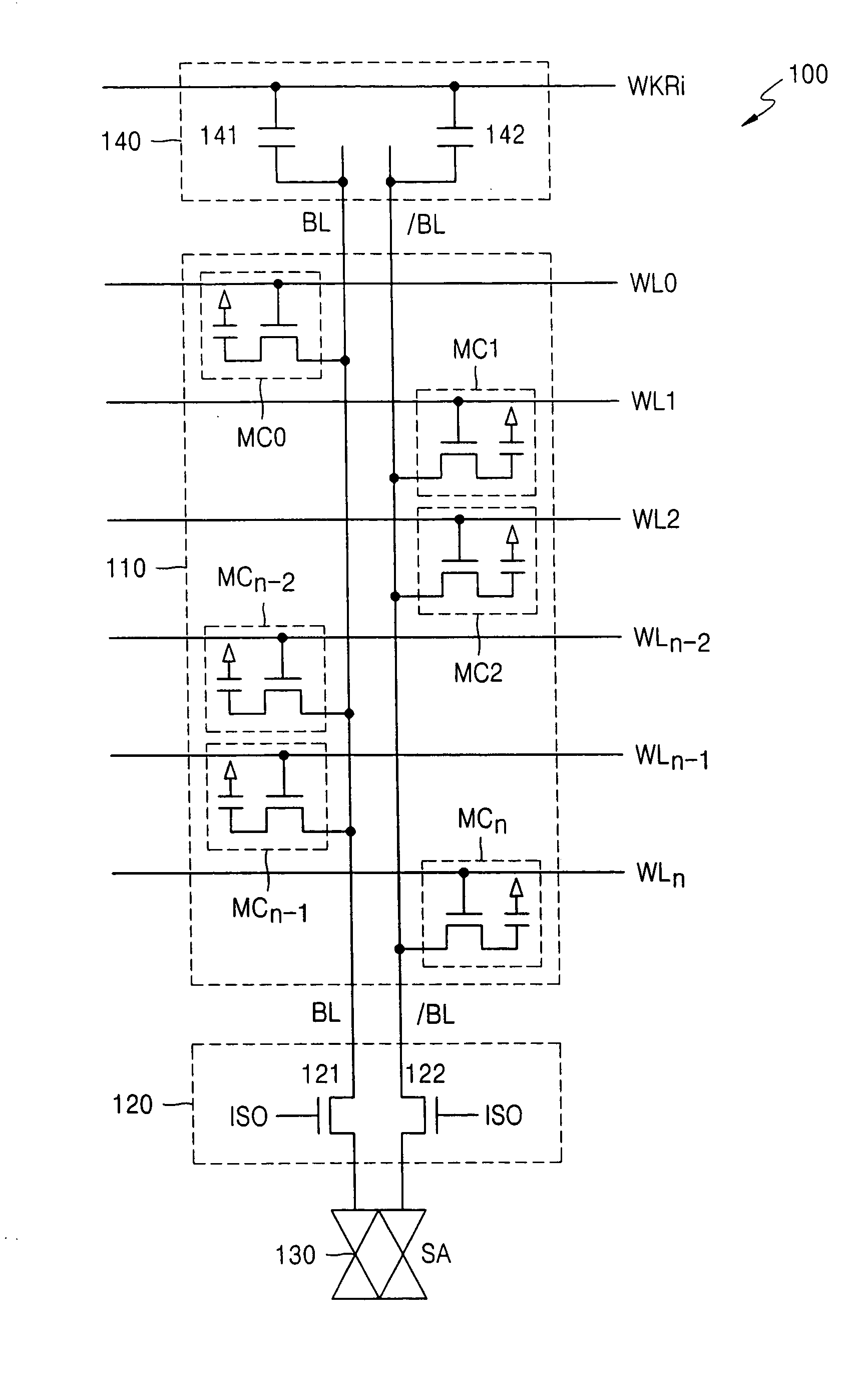 Memory device and method for writing data in memory cell with boosted bitline voltage