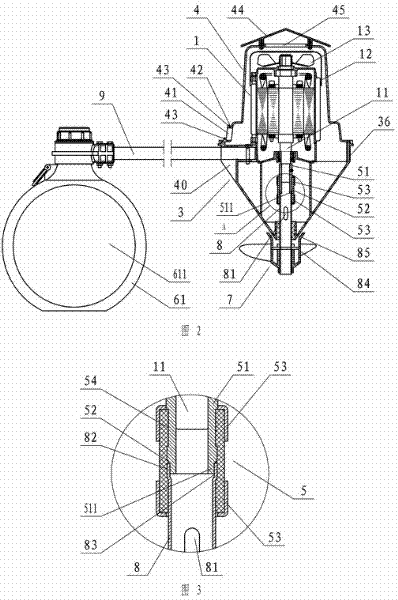 Device for preventing hot air from flowing back in water shield of aerator and impeller aerator