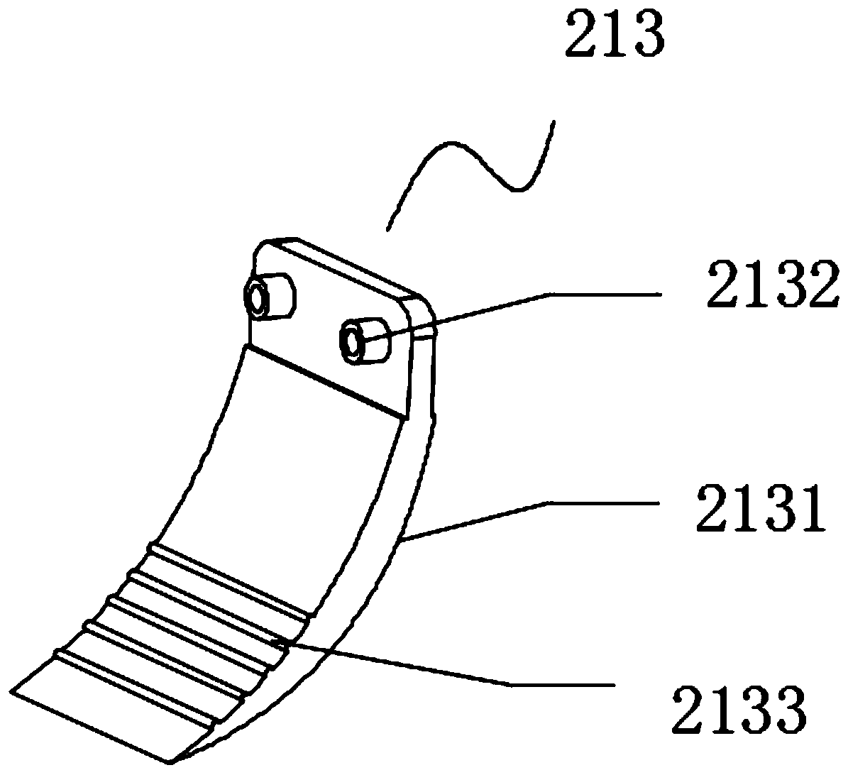 Hammering device for food processing