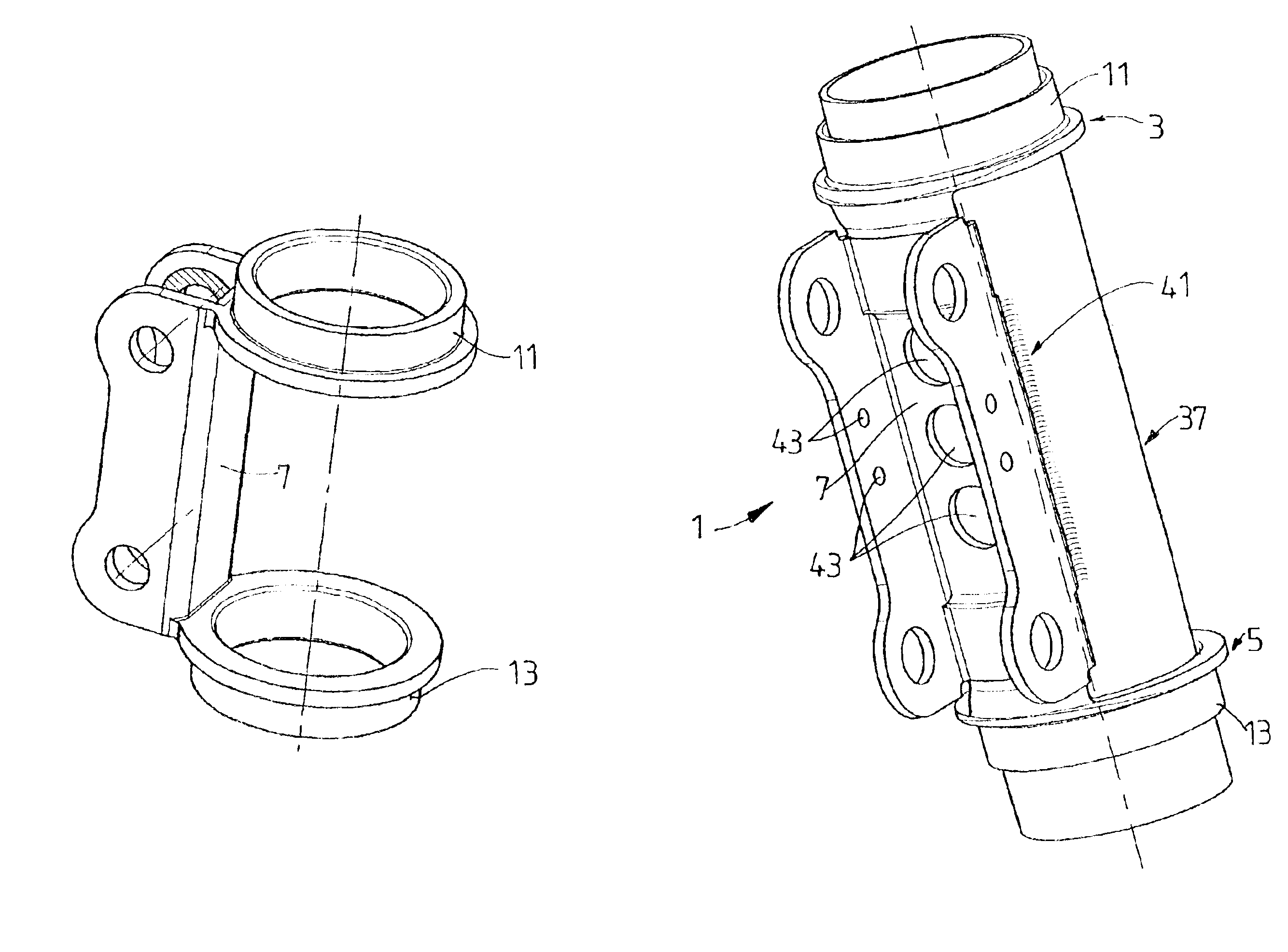 Knuckle bracket for a strut-type shock absorber
