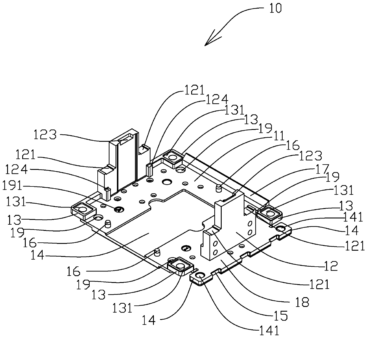Periscopic lens carrier and component thereof