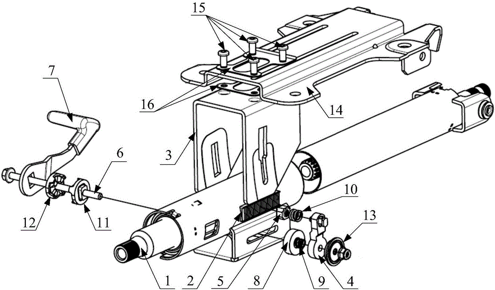 Energy absorption structure for steering column assembly