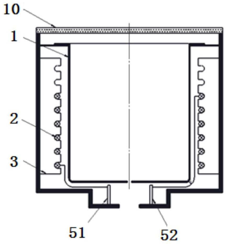 Ion source with coil structure capable of changing along with discharge cavity structure