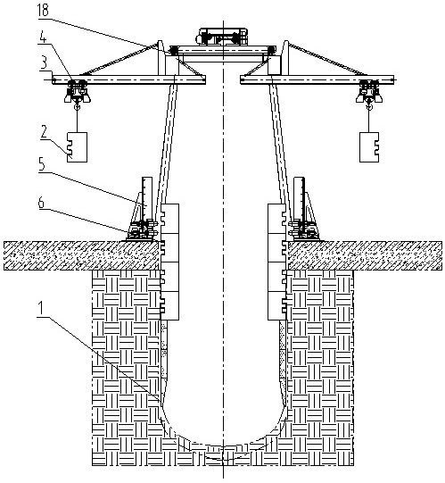 Segment-assembled derrick and its construction method