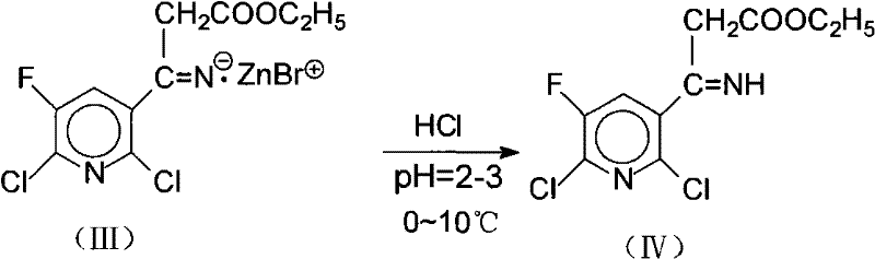 Method for preparing 2, 6-dichloro-5-fluorine nicotinoyl ethyl acetate