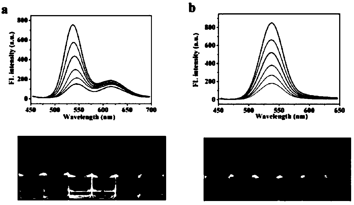 Preparation method of double-emission fluorescent probes for detecting content of aspirin in saliva