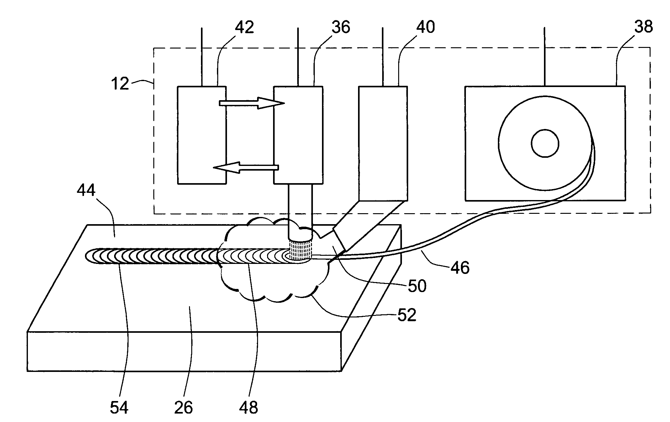 Method and apparatus for repairing or building up surfaces on a workpiece while the workpiece is mounted on a machine tool