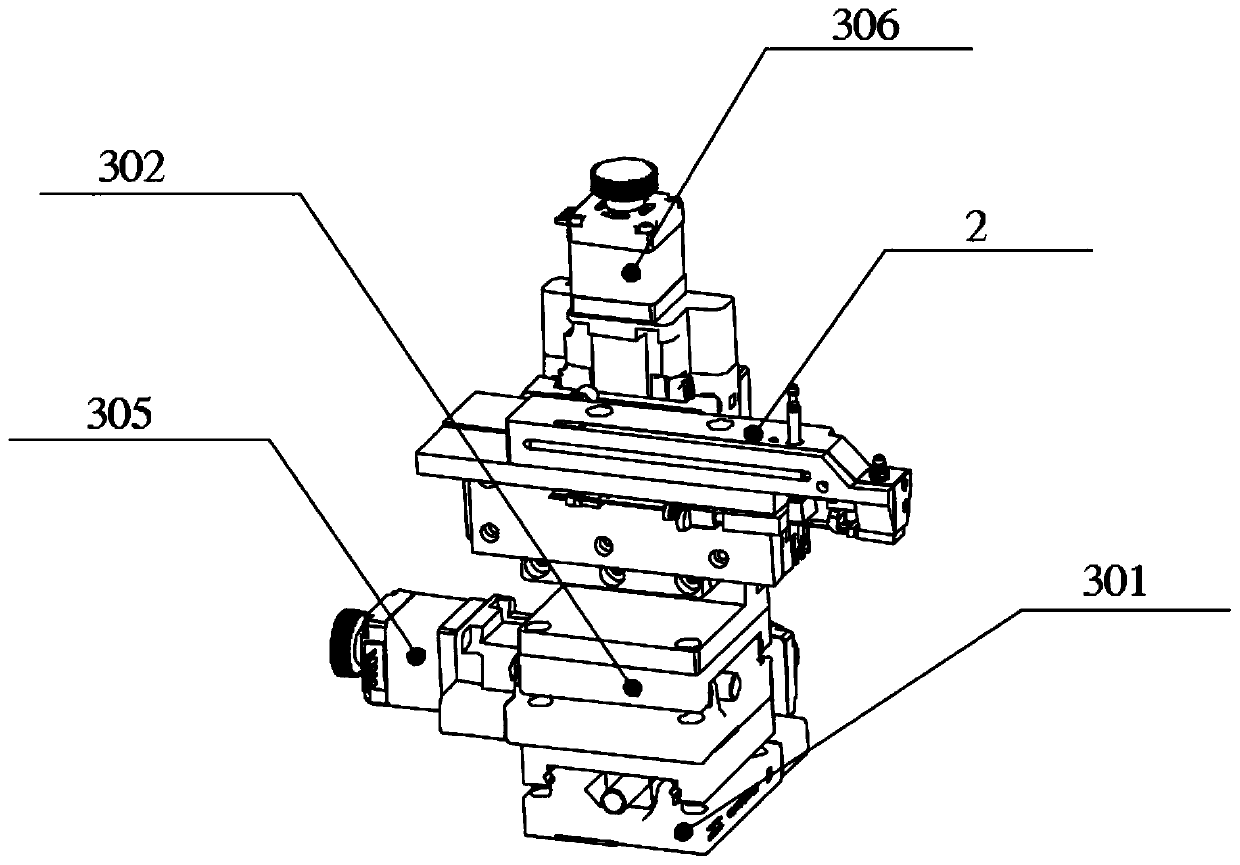 Lens clamping and coupling positioning device for multi-channel COB package