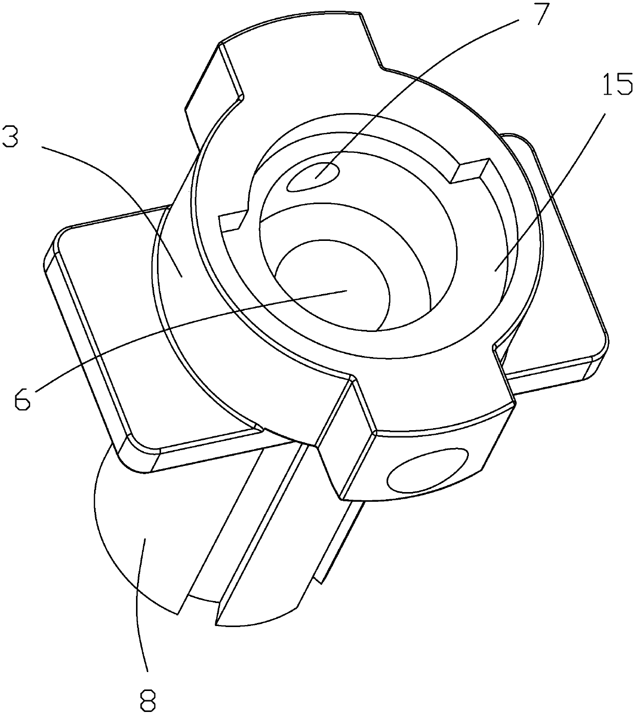 Electronic lock clutch structure