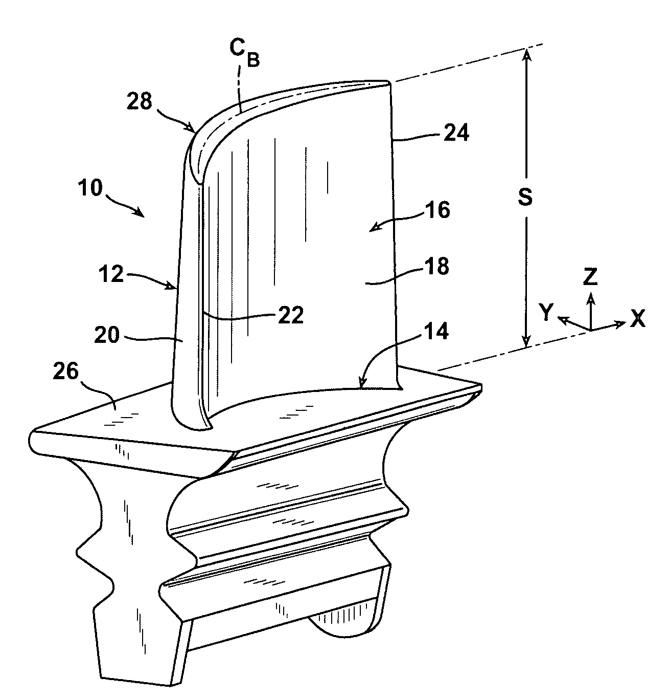 External profile for turbine blade airfoil