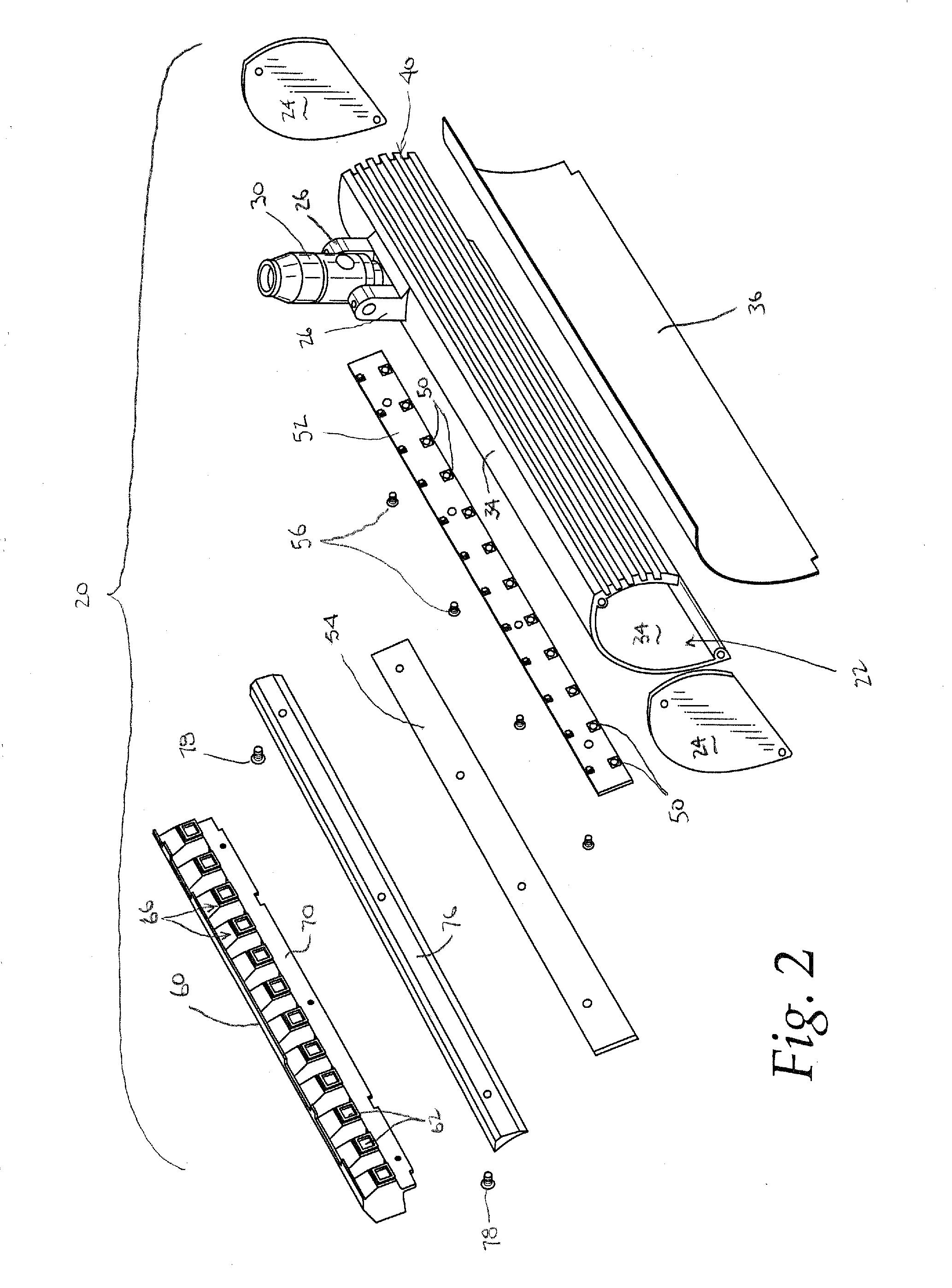 Light Fixture with Directed LED Light