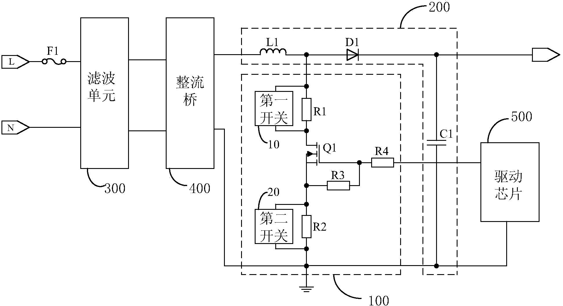 Dimming power supply and Bleeder protection circuit thereof