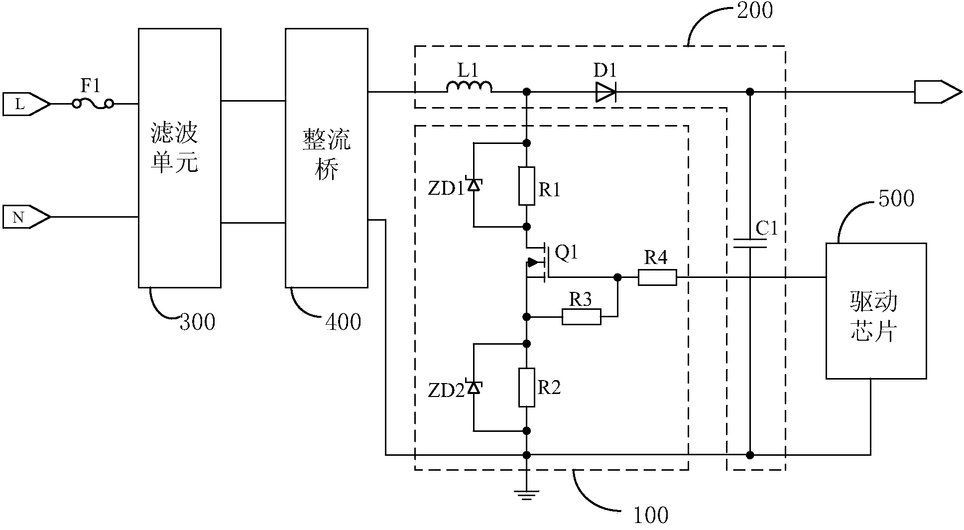 Dimming power supply and Bleeder protection circuit thereof