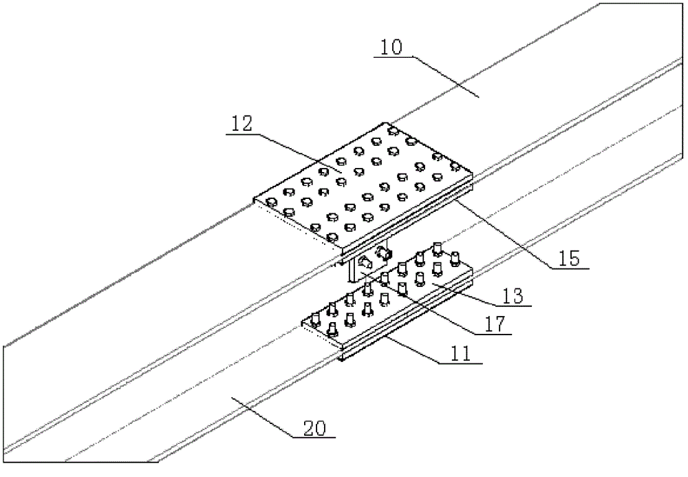 Construction method of large I-beam butt joint operation