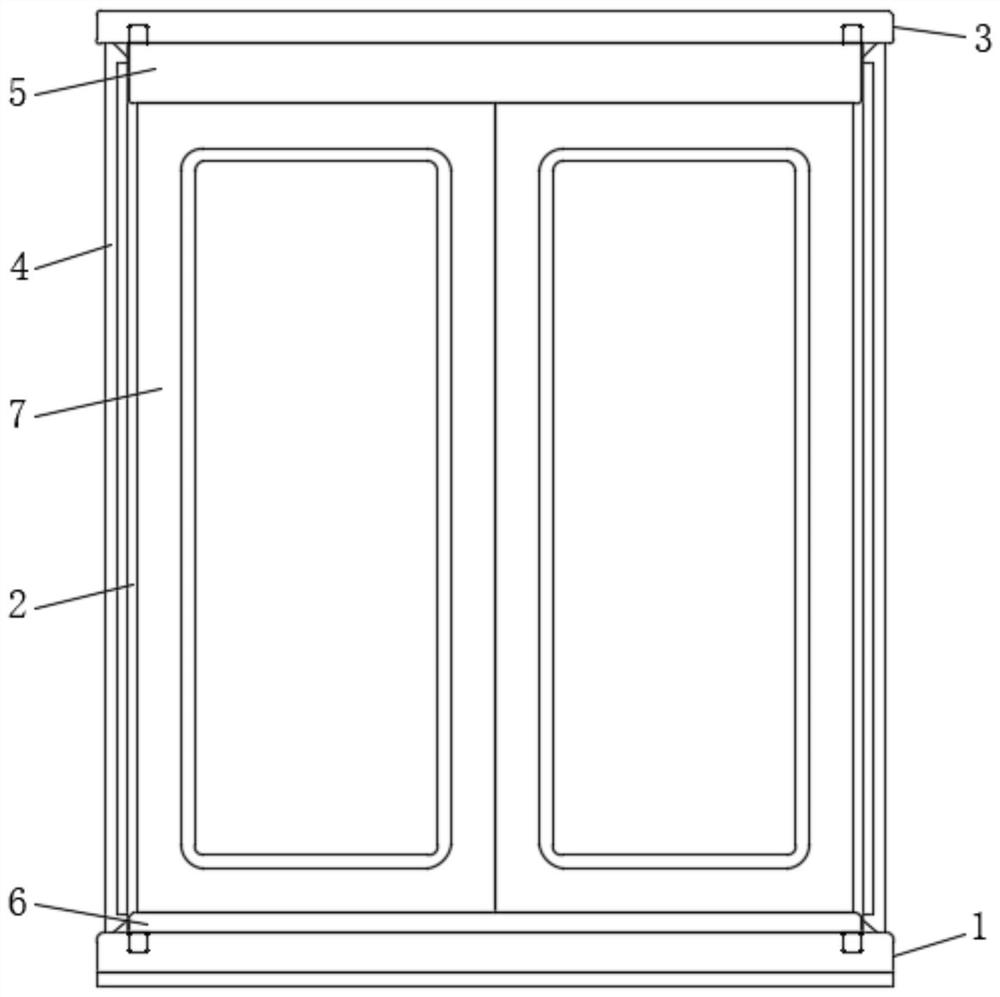 Furniture board connecting piece and fast-assembly combined cabinet