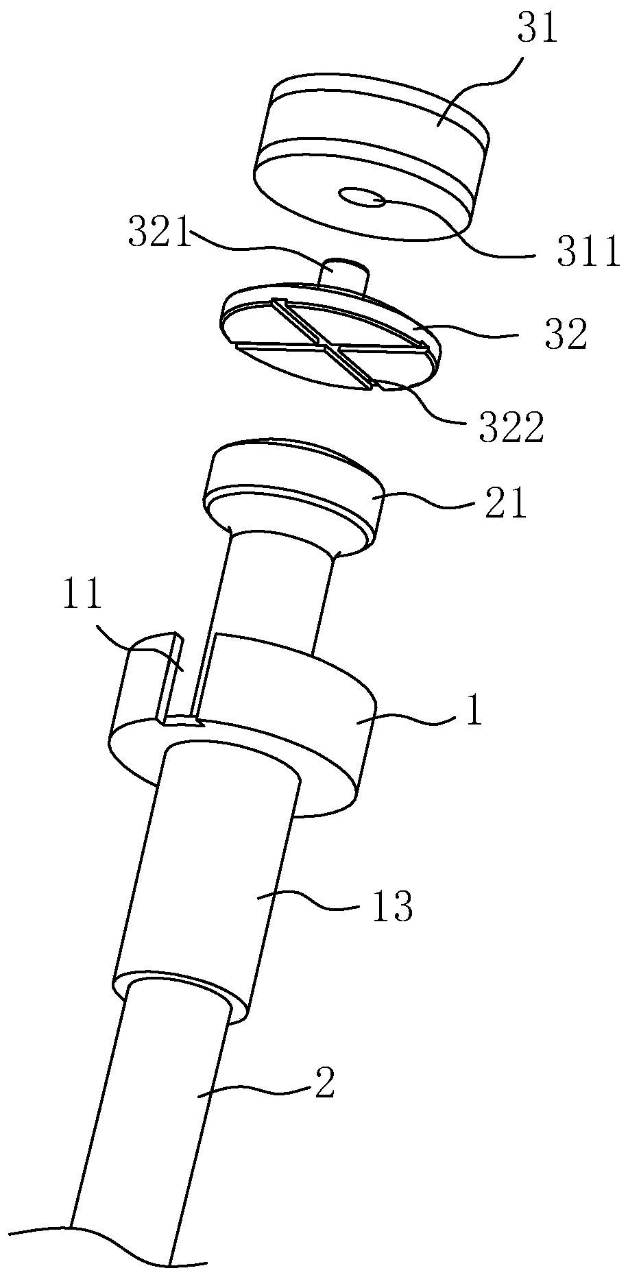 Lighter and integrally-assembled type gas guide assembly thereof