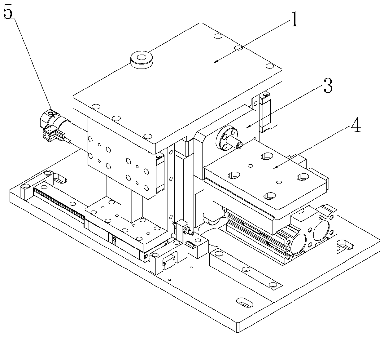 Battery helium detection clamping mechanism