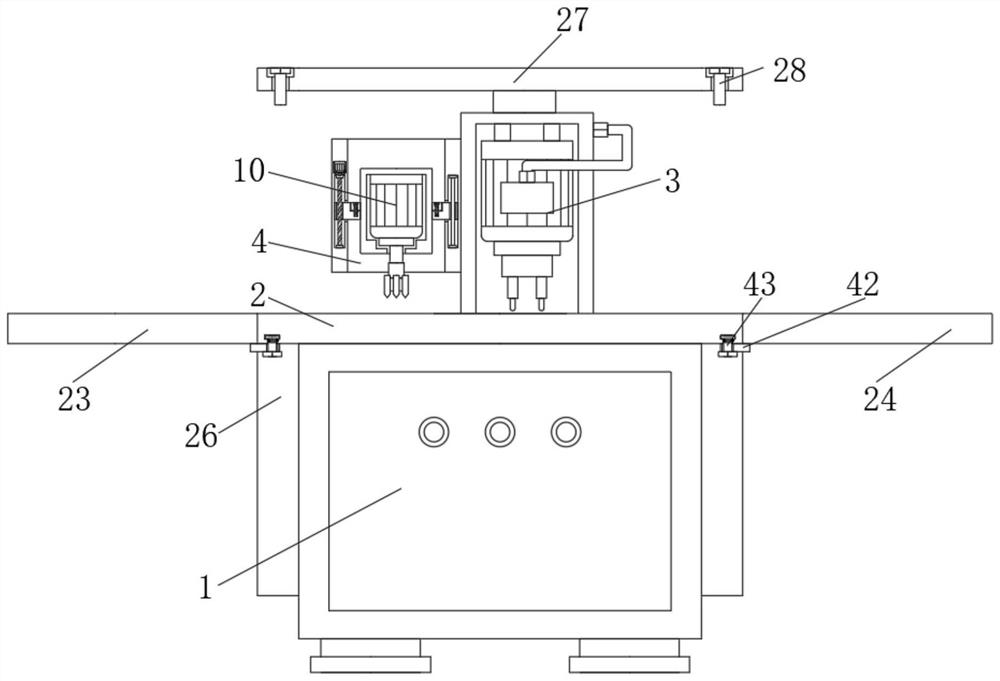 An aluminum alloy punching device that can adjust the number of holes