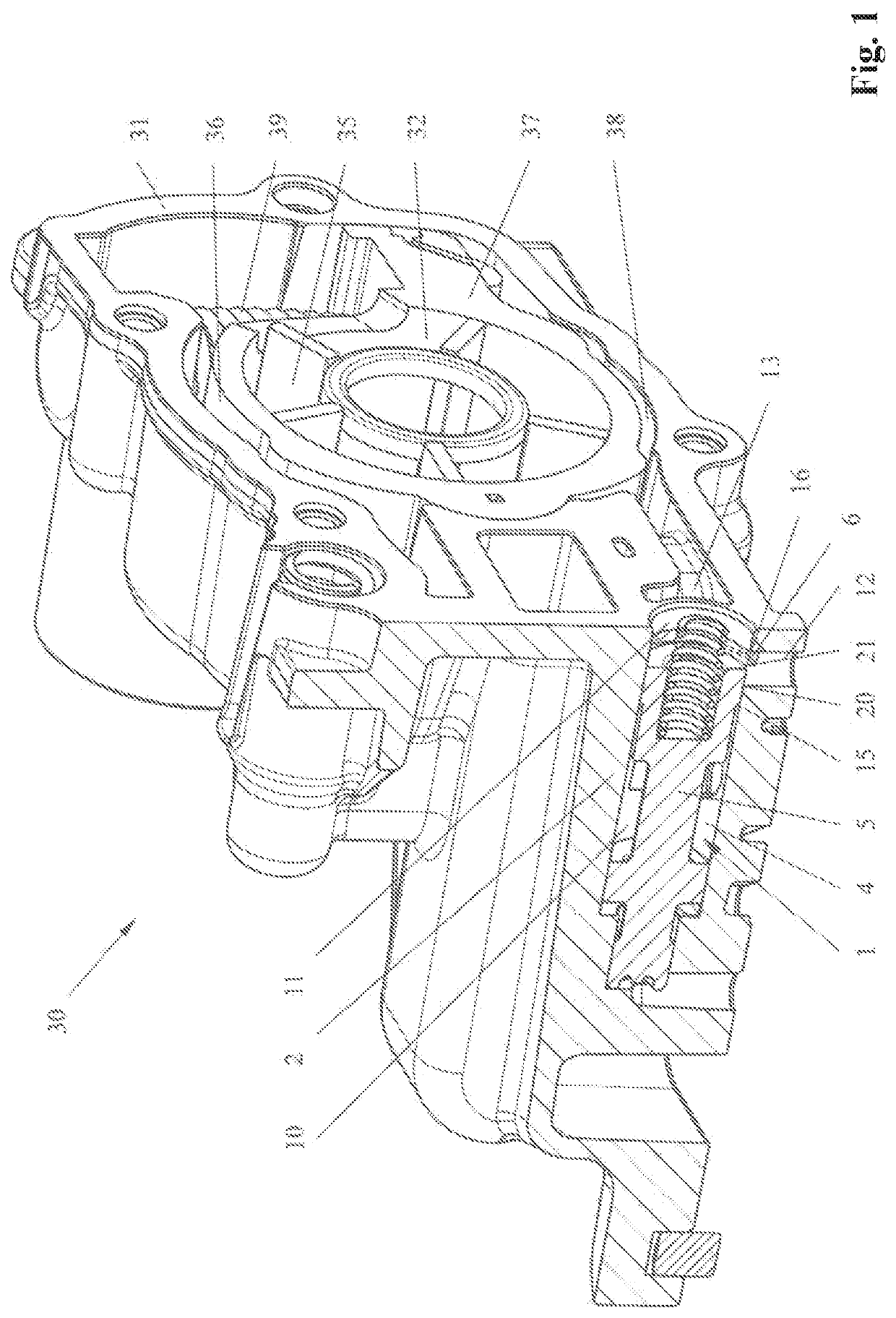 Control valve with optimized cross-section