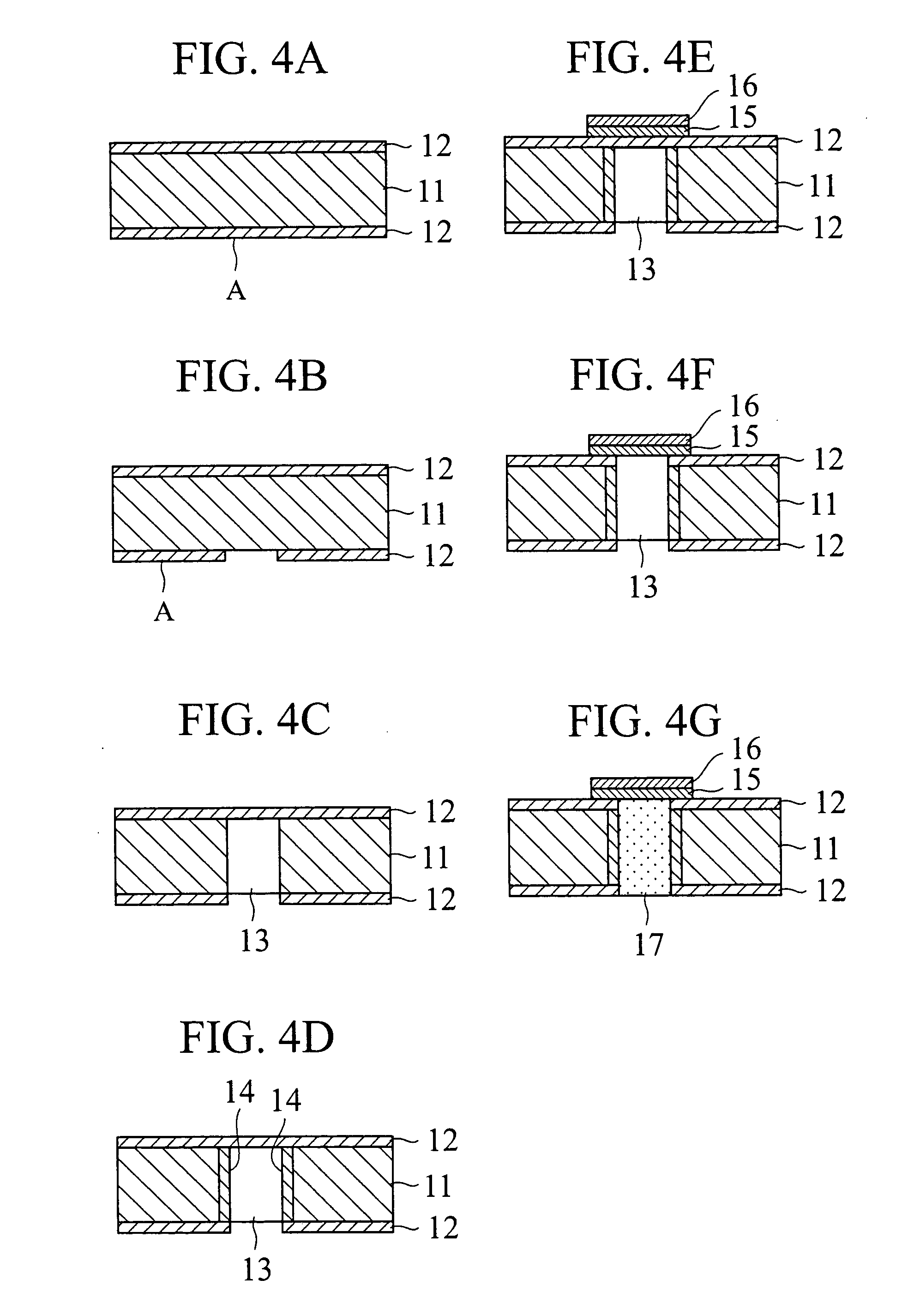 Manufacturing method of a semiconductor substrate provided with a through hole electrode