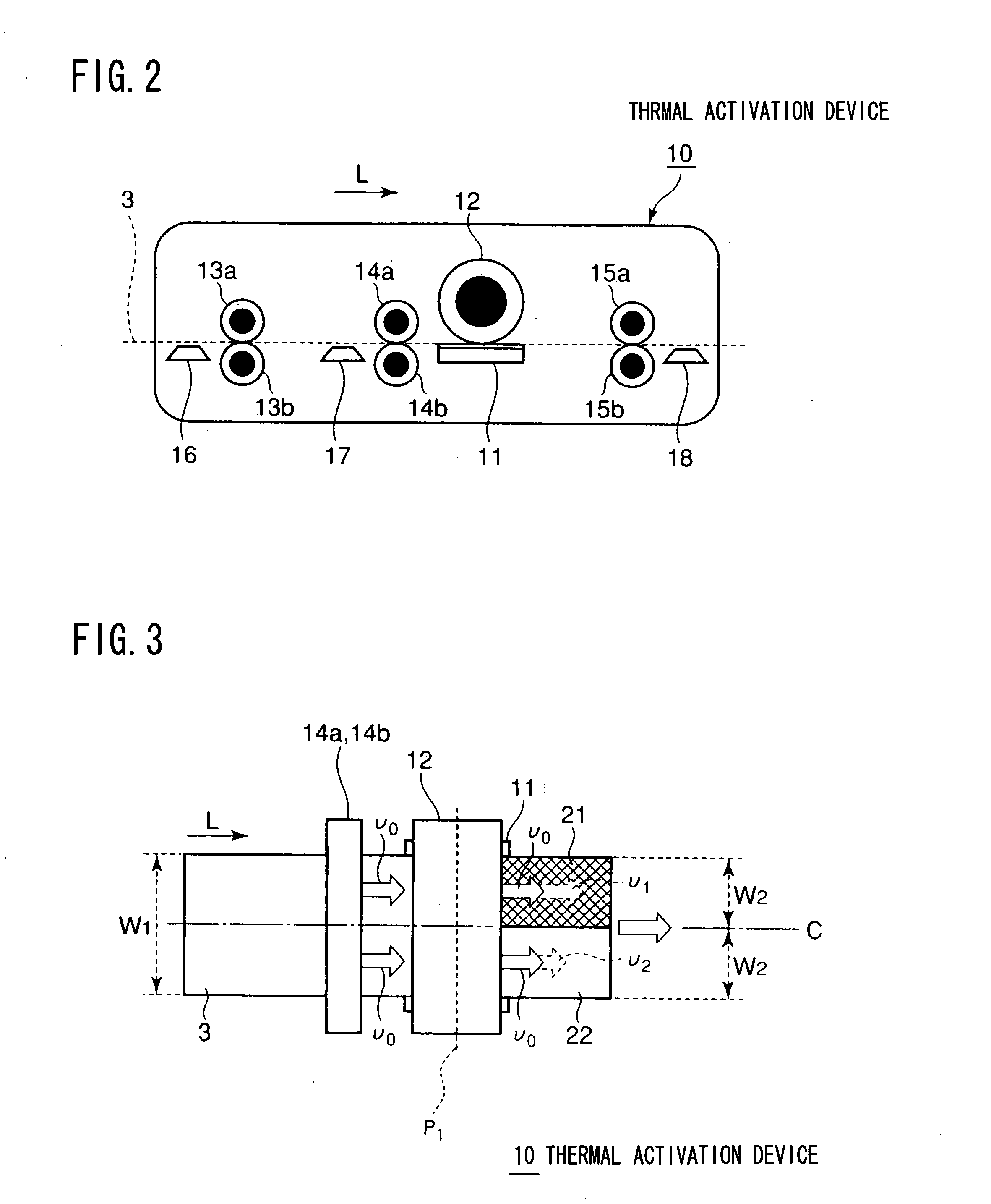 Thermal activation device and method of conveying sheet material