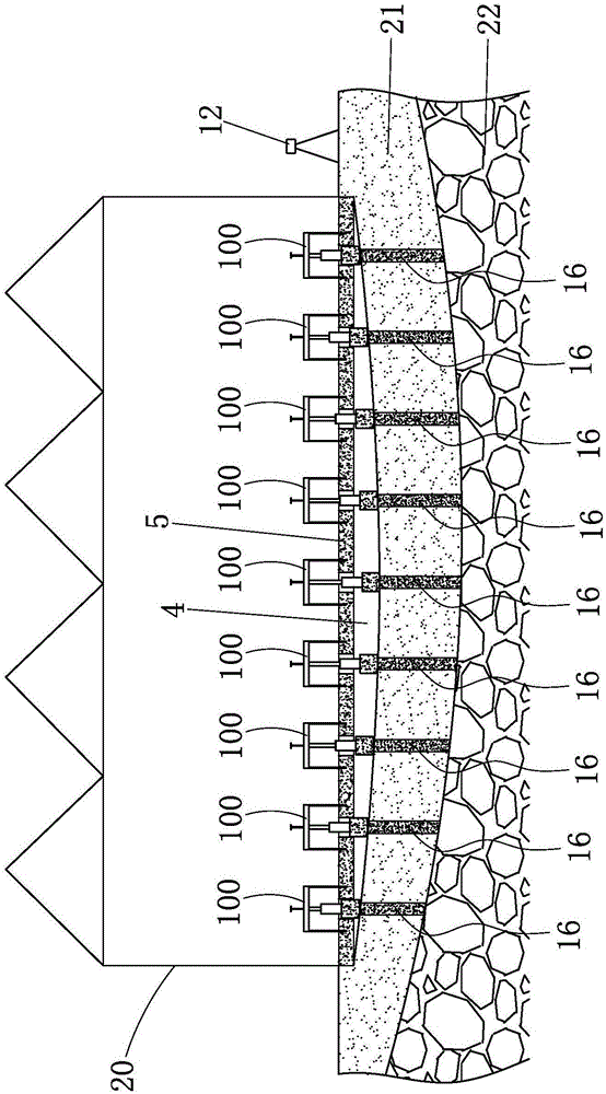 Method for lifting, leveling and repairing terrace of soft soil foundation and lifting structure thereof