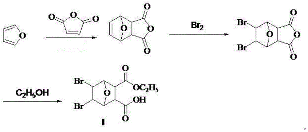 Bromo-norcantharidin ethyl gallate as well as preparation method and application thereof