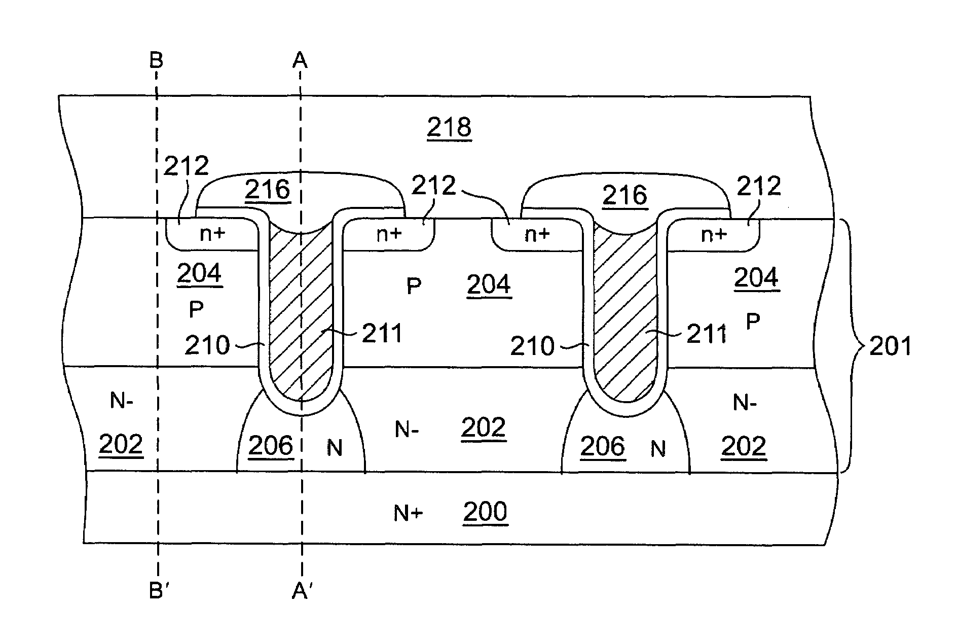 Method of making a trench MOSFET device with improved on-resistance