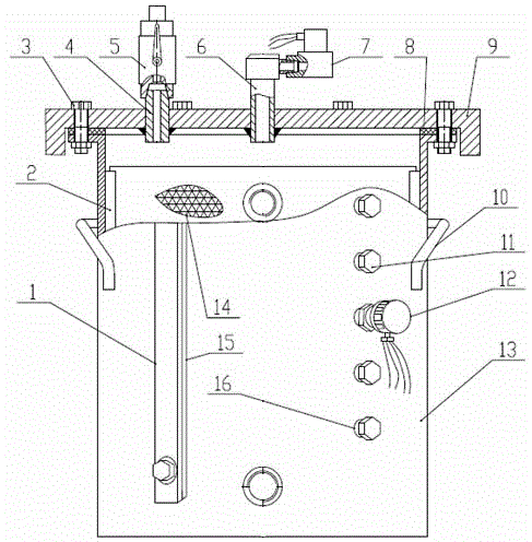 Pipeline liquid exhaust device for flow testing