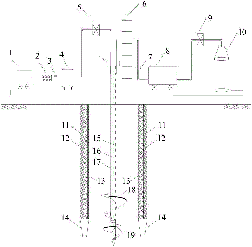 No-disturbance carbonization pile forming equipment and construction method thereof