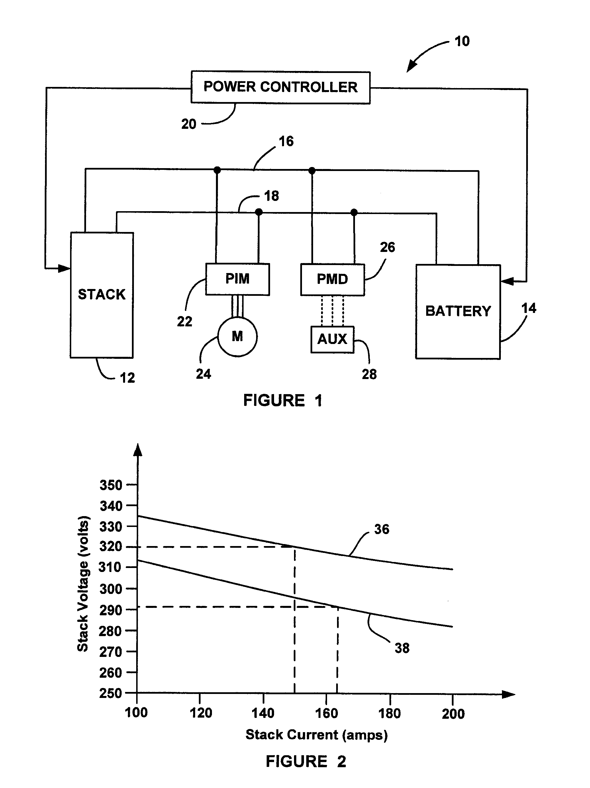 Method for adaptive prediction of stack voltage in automotive fuel cell systems