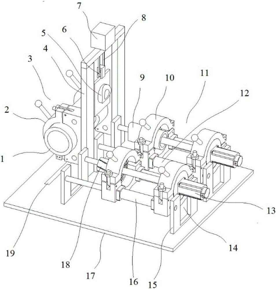 Tee joint hot-melting processing device