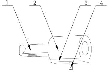 Constant-rotating connection rod head of civil air defense door