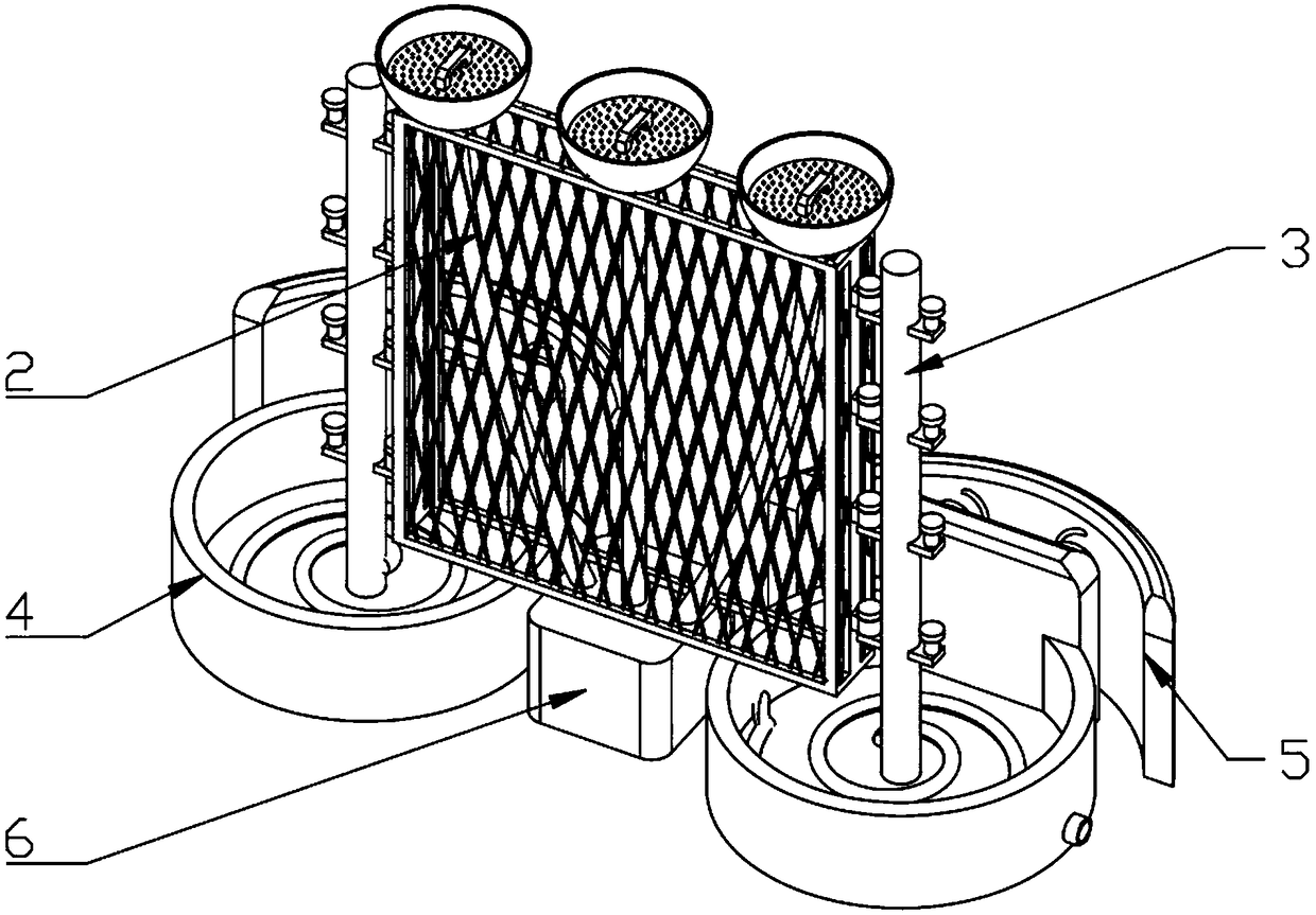 Guardrail structure used for climber greening