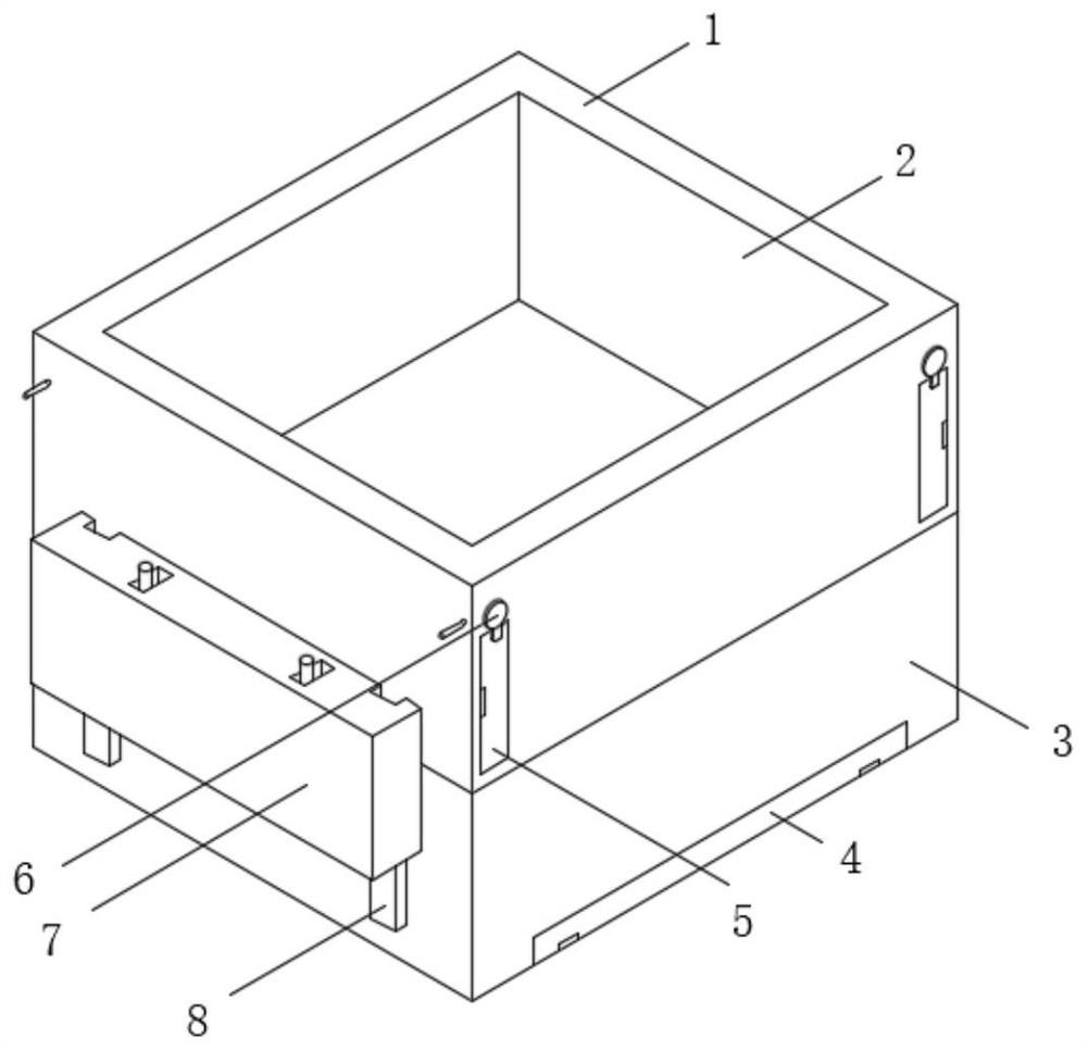 Module splicing type high-strength production formwork