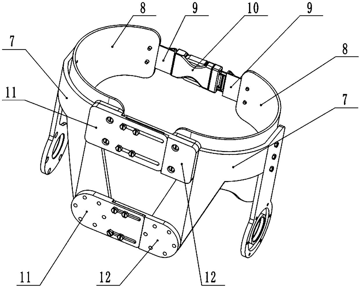 Auxiliary support type stepping rehabilitation walking aid mechanism