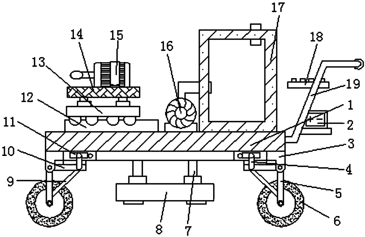 Irrigation device convenient to move for agricultural planting
