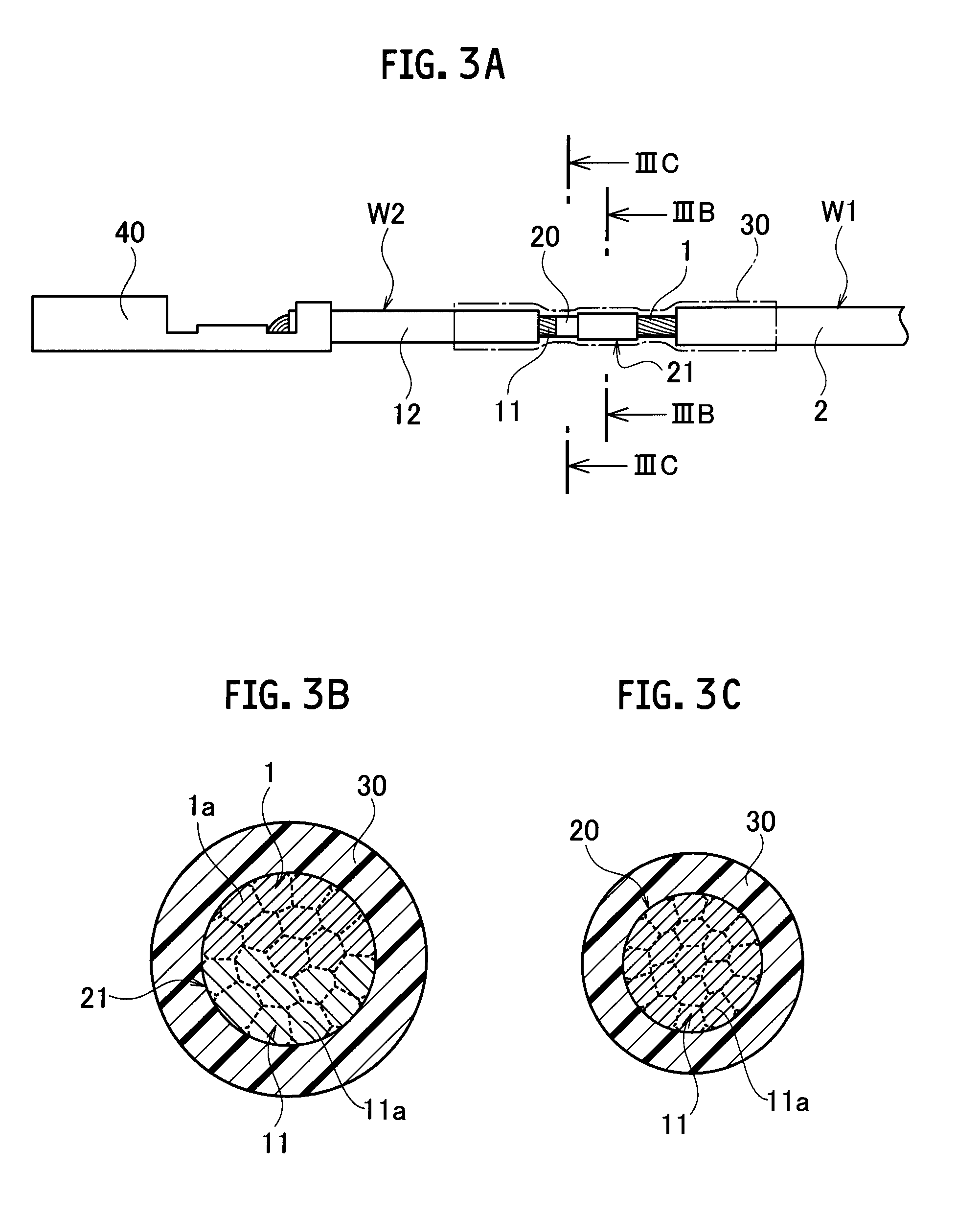 Inter-wire connection structure and method for manufacturing the same