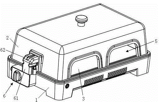 Cover body of multifunctional griddle