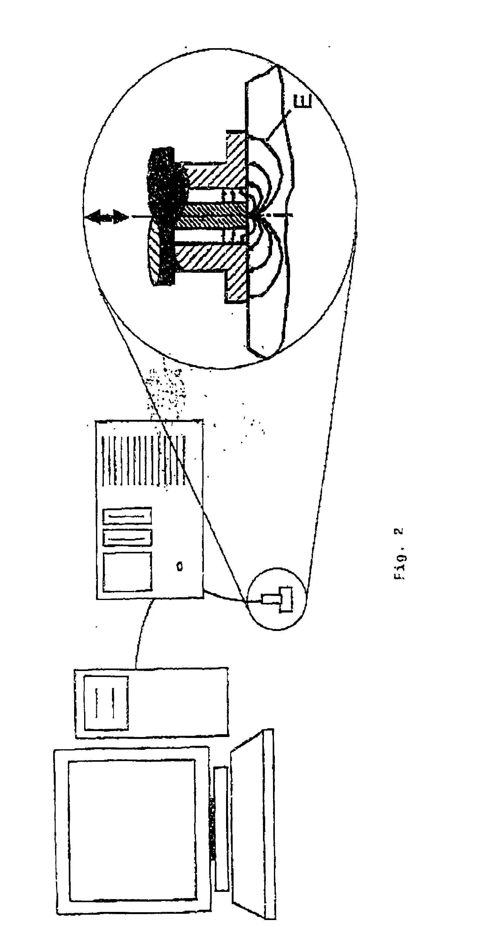 Method, device and computer-readable memory containing a computer program for determining at least one property of a test emulsion and/or test suspension