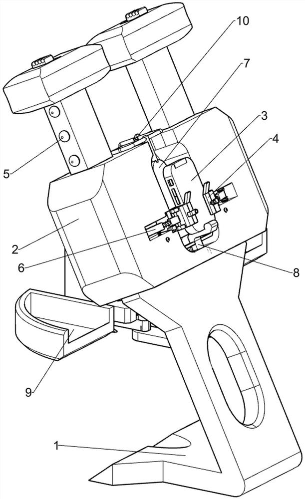 A mobile phone stable and anti-fall device suitable for wireless charging of mobile phones