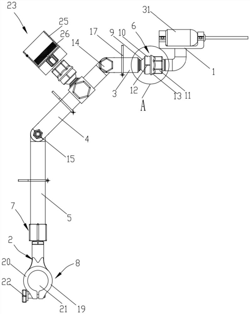 Multi-joint laparoscope supporting system