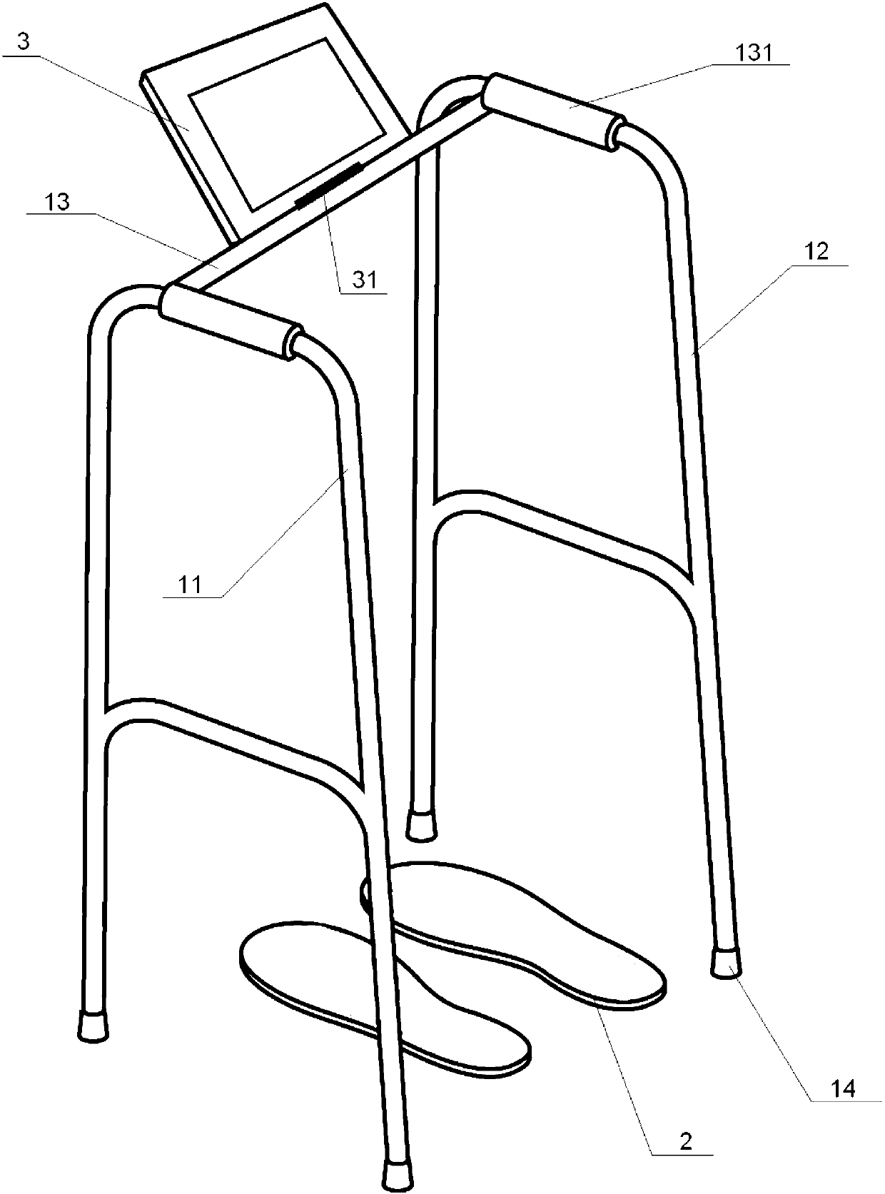 Force measurement type walking aid device