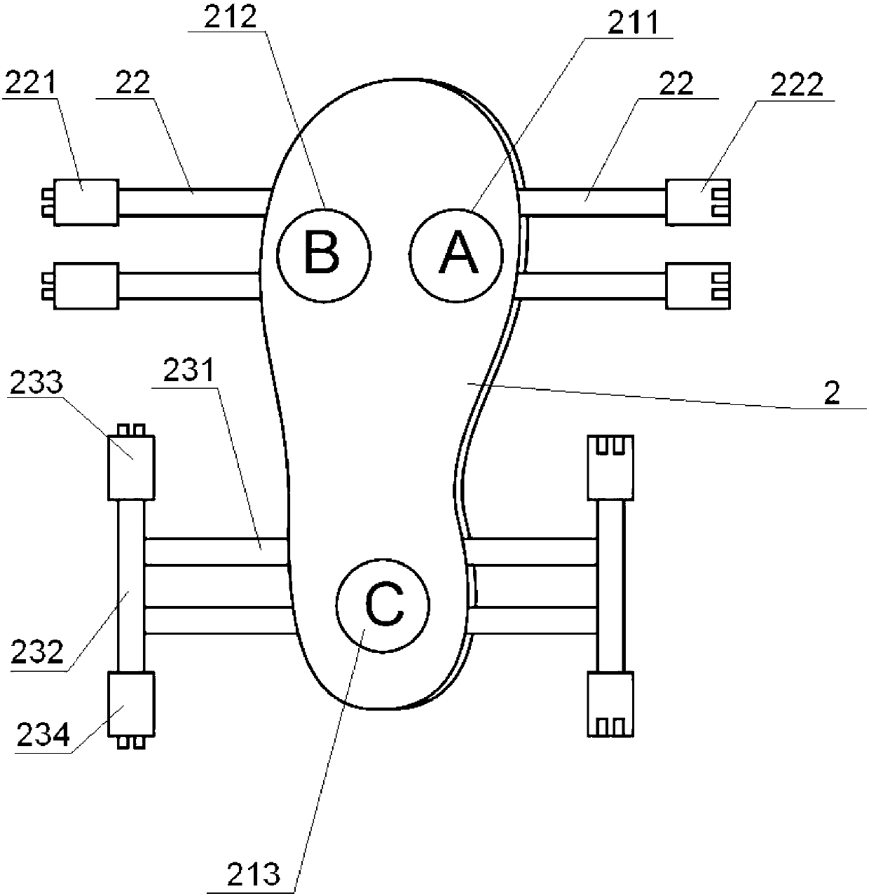 Force measurement type walking aid device