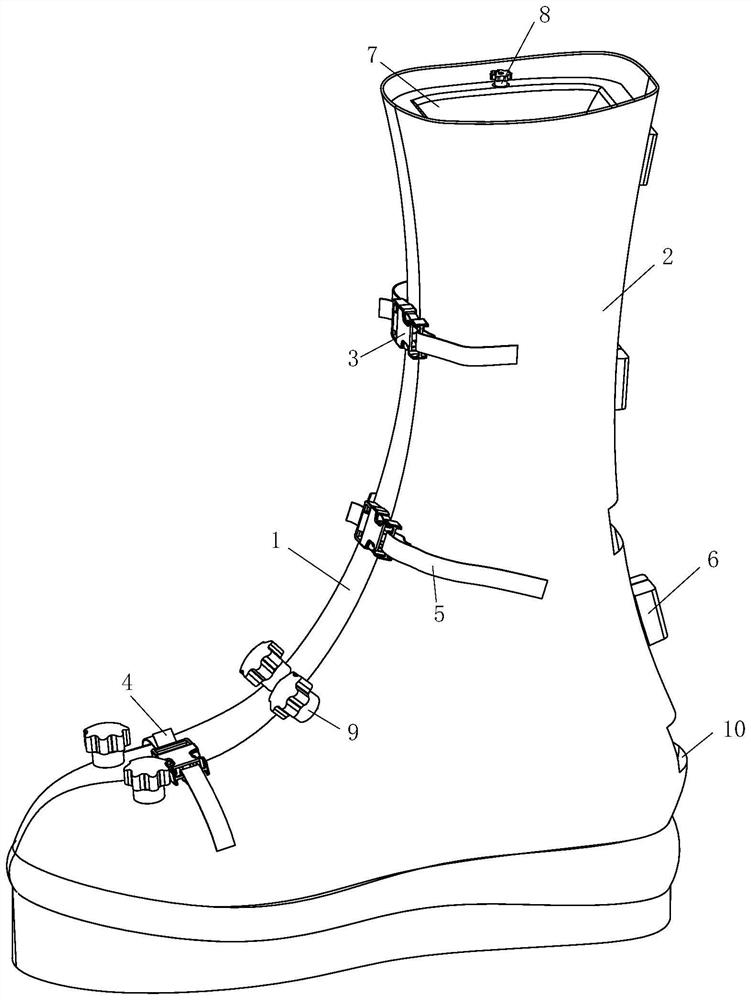 Orthopedic postoperative rehabilitation foot protection walking boot