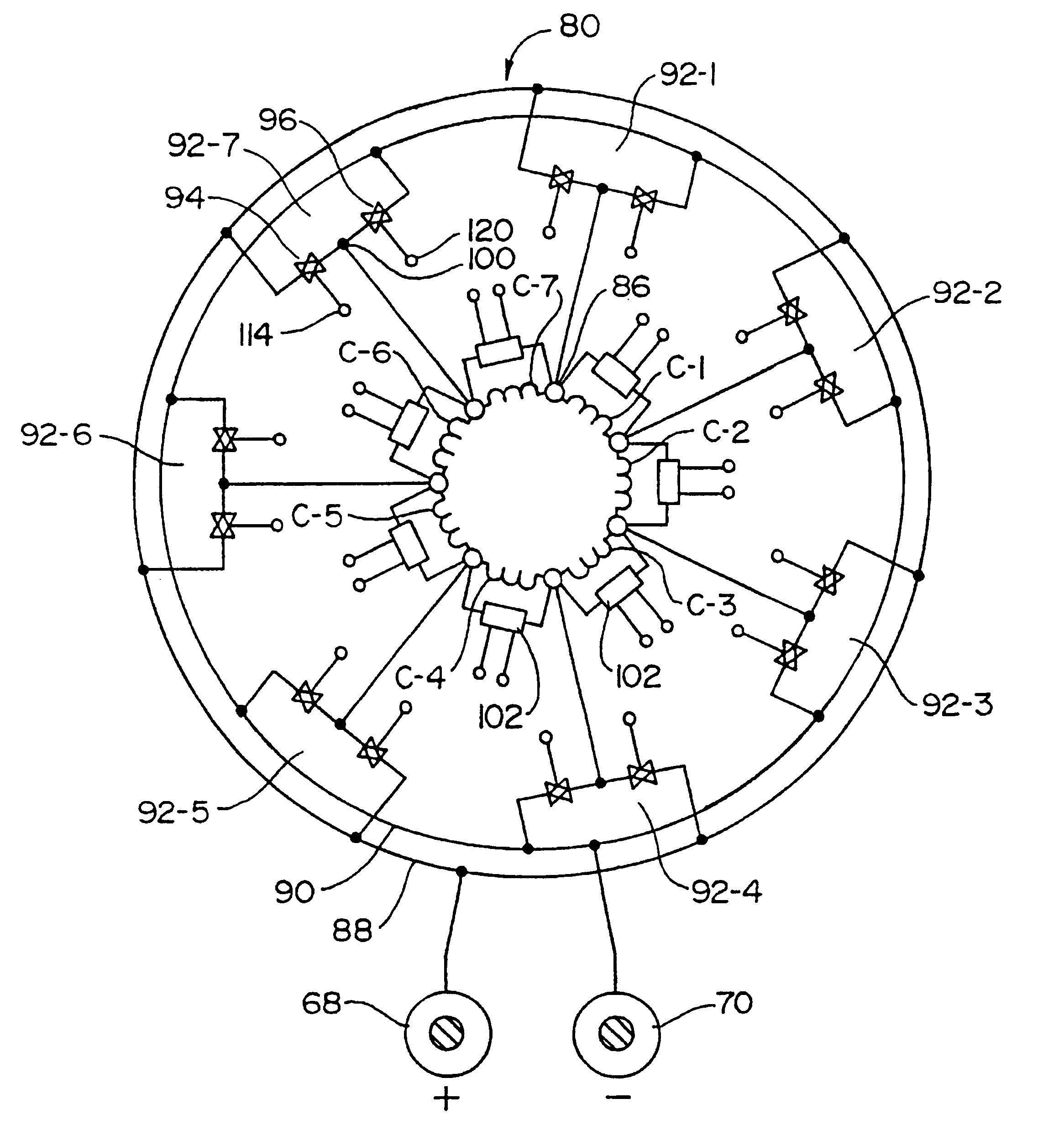 Dynamo-electric machines and control and operating system for the same