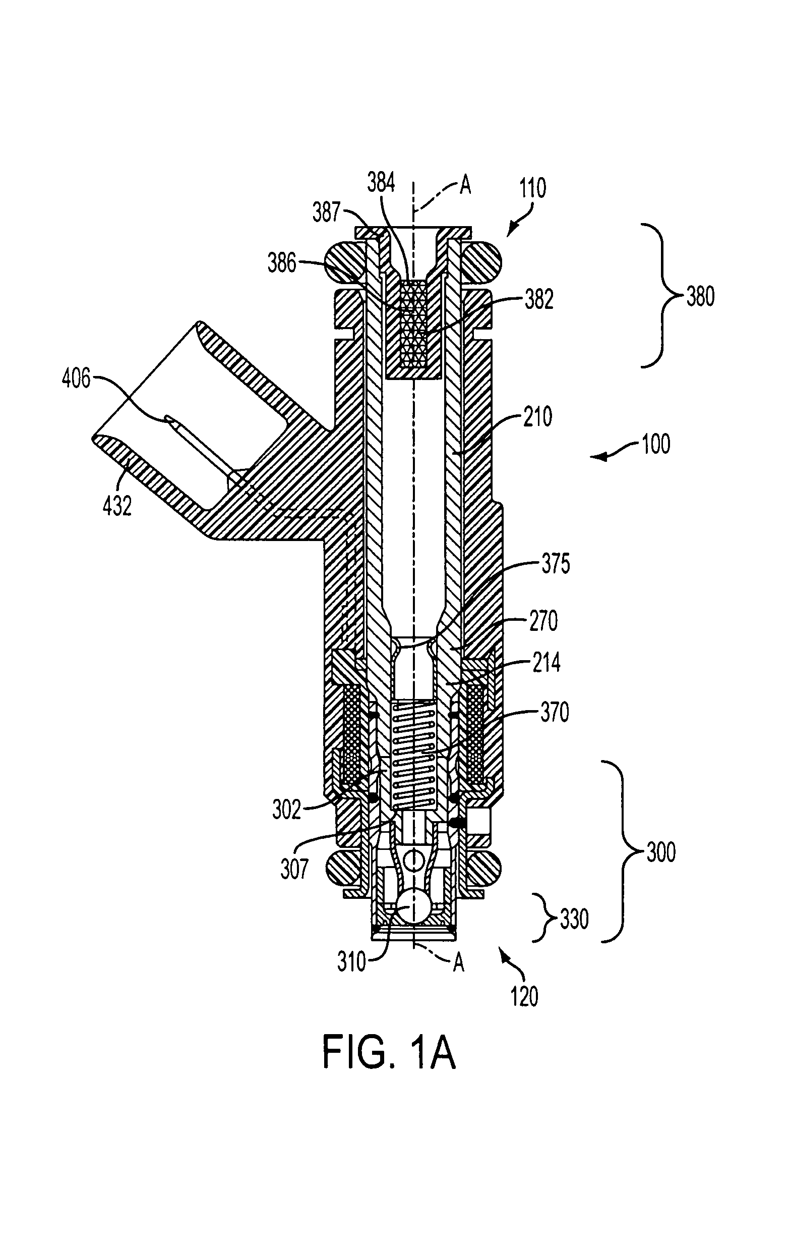 Deep pocket seat assembly in modular fuel injector having axial contact terminals and methods