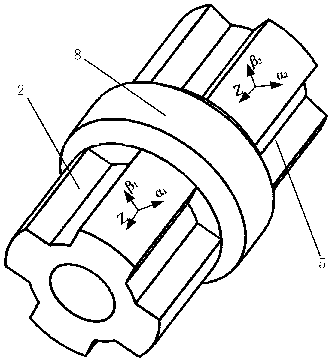 Truncated-cone-shaped solid column type bearingless switched reluctance motor